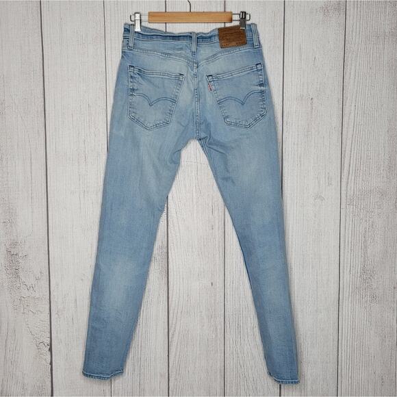 Levi's 512 Slim Tapered Stretch Light Wash Jeans, SZ 30x32 - Picture 2 of 6